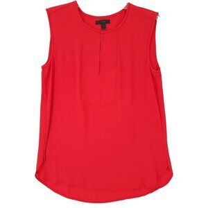 J.Crew Red Sleeveless Shell Top - Women's Size Large